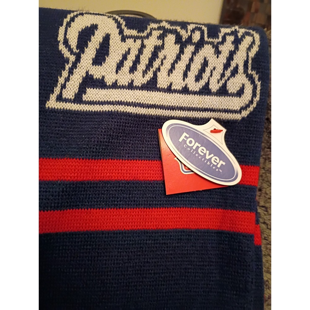 New Forever Collectibles New England Patriots Licensed Scarf - Picture 2 of 7